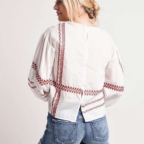 NEW JOIE | Isandro Embroidered Balloon Sleeves A34 - Picture 2 of 16